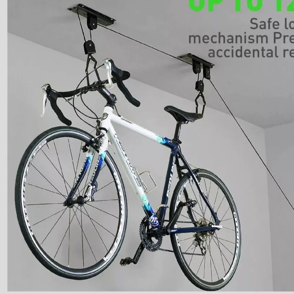 Harbor Freight Tools Garage Ceiling Mount Bicycle Lift Hoist Storage System